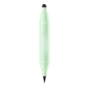 Eyeliner duplo Shangqer com tampas de motivos florais, cosméticos para realçar olhos e criar traços precisos.