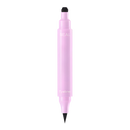 Eyeliner duplo com duas pontas e tampas com motivos florais, produto cosmético da marca Shangqer, para maquiagem de olhos.