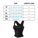 Soutien-gorge-gainha multifuncional Shapeager preto, vestuário íntimo feminino ajustado e confortável.