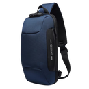 Bolsa de ombro antivól, marca Shapeueng, em couro preto, com fecho seguro e alça ajustável para viagem e uso diário.