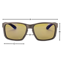Óculos de sol Fitags com lentes polarizadas para pesca, visor de alta definição e proteção contra reflexos na água.