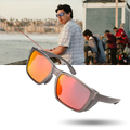 Óculos de sol polarizados Fitags para pesca, com lentes que reduzem reflexos e melhoram a visibilidade em ambientes ao ar livre.