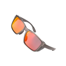 Óculos de sol polares Fitags para pesca, armação vermelha e lentes espelhadas, ideal para proteção contra reflexos na água
