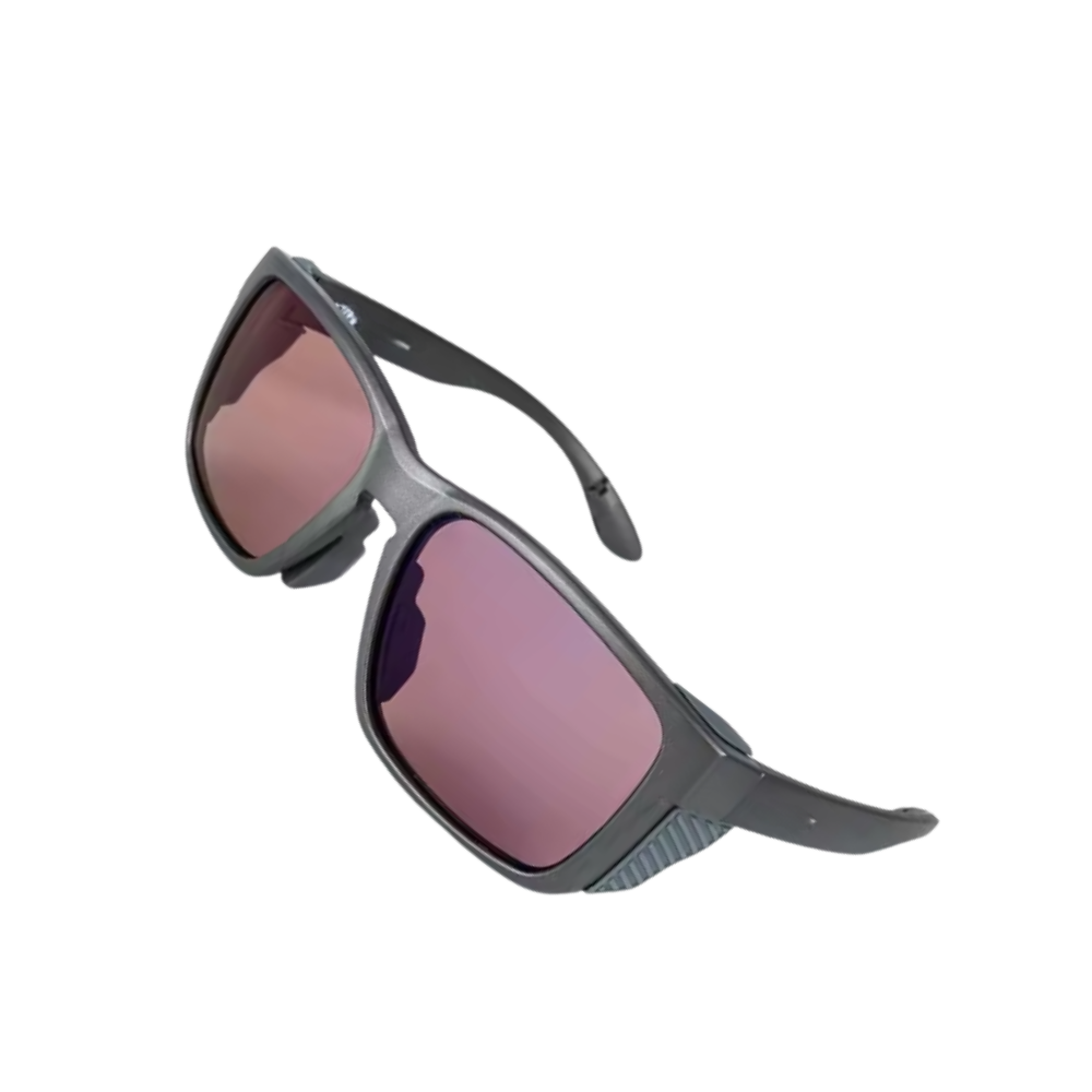 Óculos de sol Fitags com lentes polarizadas para pesca, armação rosa, proteção contra reflexos e luz solar intensa.