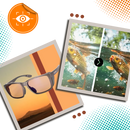 Óculos de sol Fitags com lentes polarizadas para pesca, mostrando detalhes das lentes e armação em uso ao ar livre.