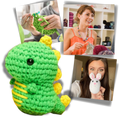 Kit de crochê criativo da Sharplace com animais, perfeito para iniciantes, incluindo materiais e instruções para fazer pinguins.