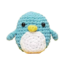 Kit de crochê criativo de animais para iniciantes da Sharplace, com exemplos de pingüim e outros personagens fofos.