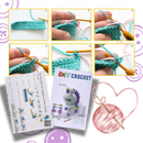 Kit de crochê criativo da Sharplace com moldes de pinguim para iniciantes, incluindo fios e agulhas para artesanato de animais.