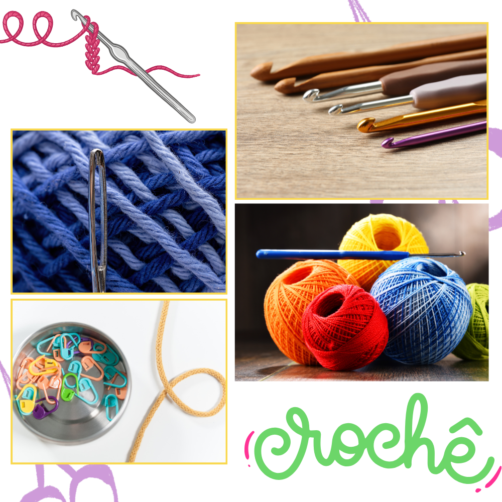 Kit de crochê criativo da Sharplace com modelo de pinguim para iniciantes, incluindo fios, agulhas e instruções para animais.