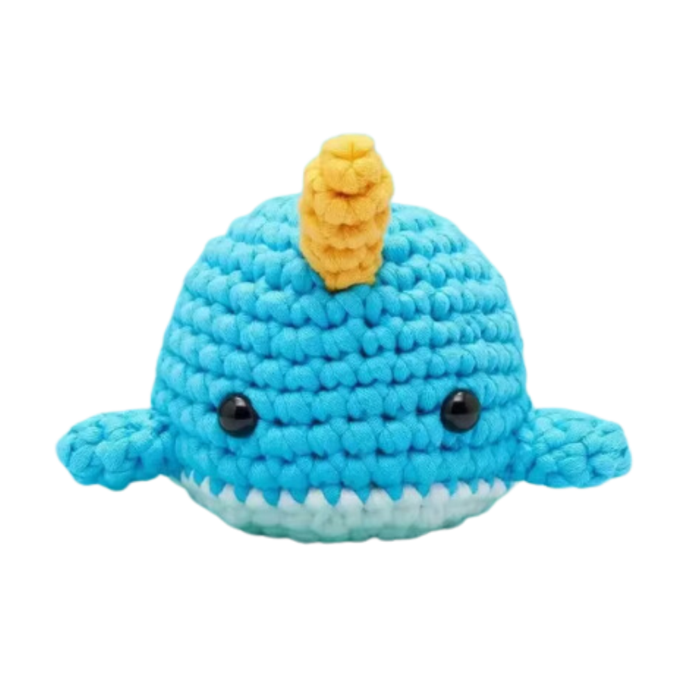 Kit de crochê criativo com animais para iniciantes, incluindo pingüim, da marca Sharplace, ideal para projetos de artesanato.