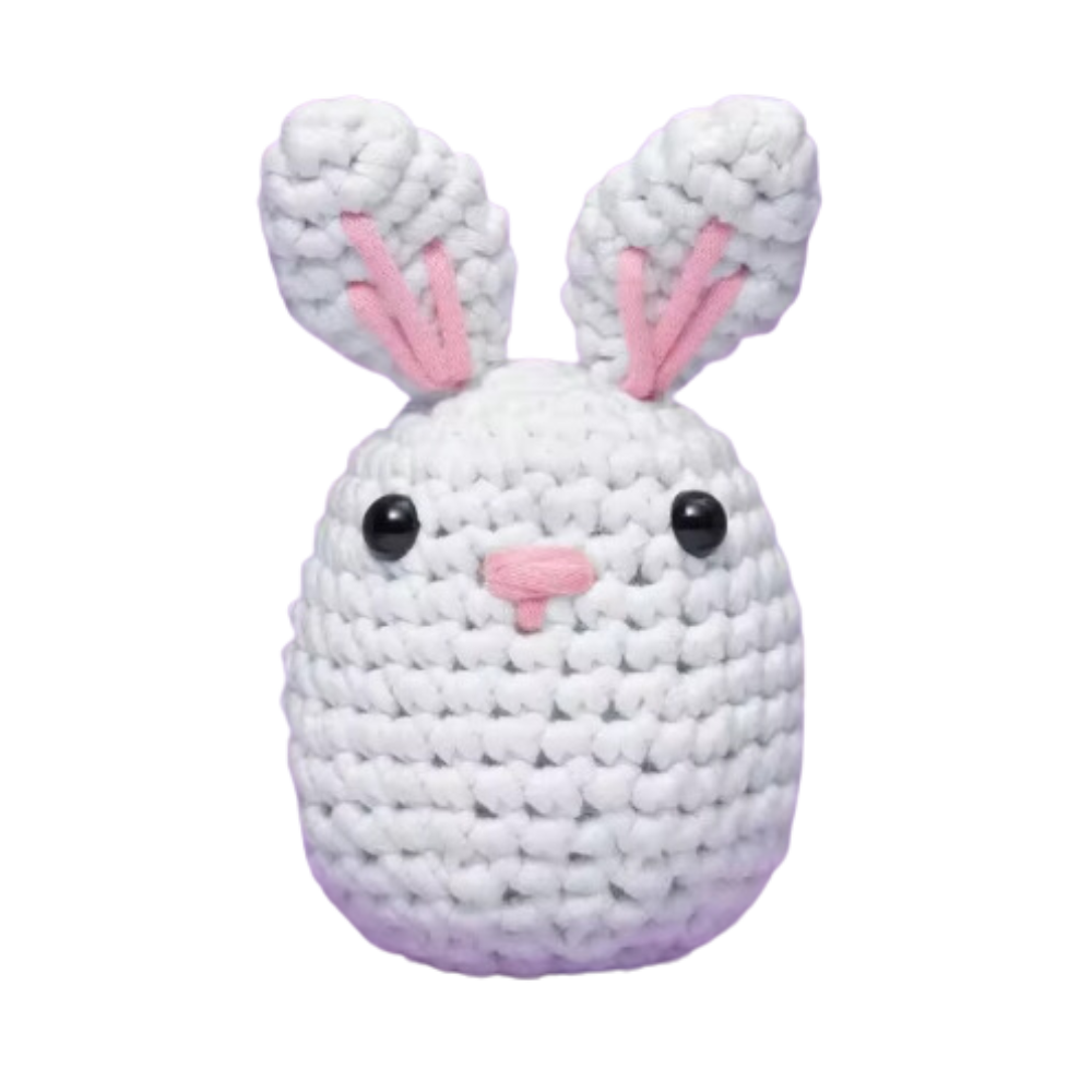 Kit de crochê criativo Sharplace com desenhos de animais para iniciantes, incluindo fios e instruções para criar pingüins e outros bichos.