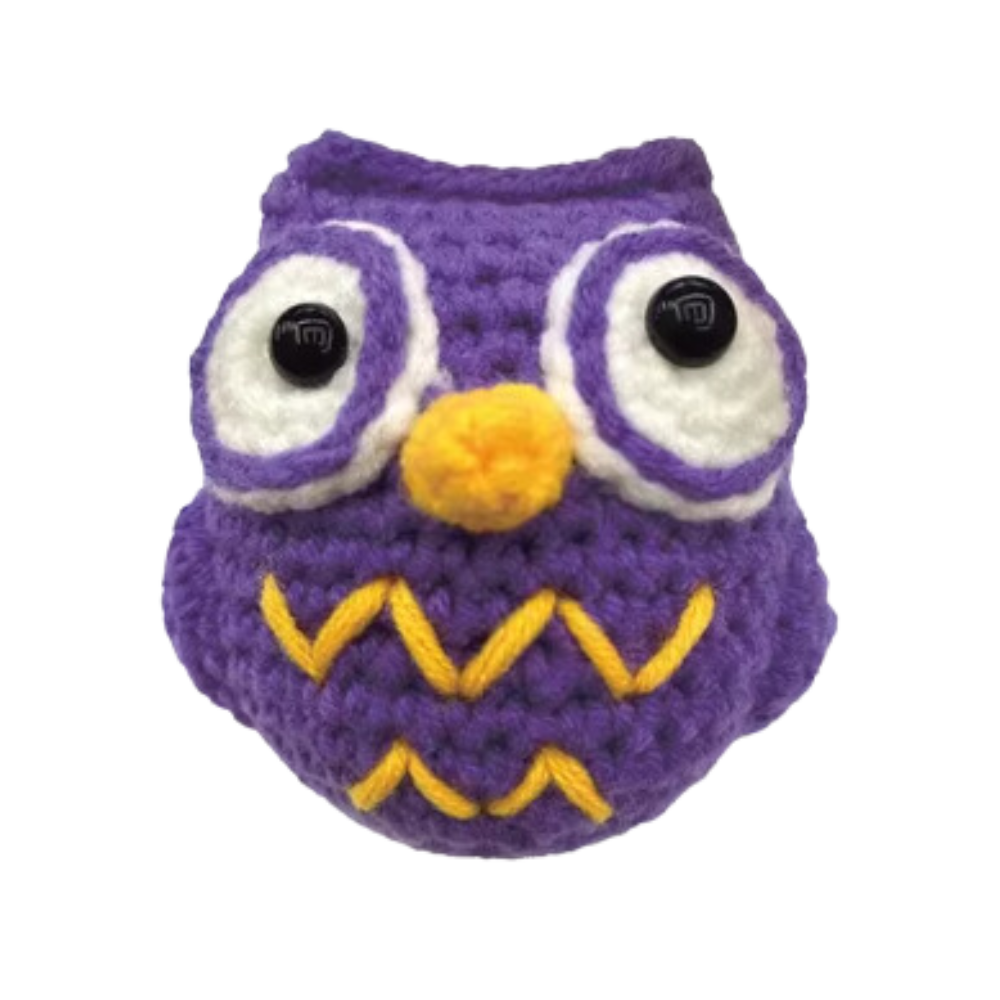 Kit de crochê criativo Sharplace com animais como pinguim para iniciantes, incluindo fios e agulhas para projetos de lazer criativo.