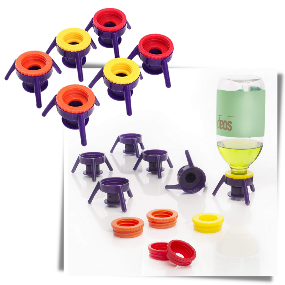 Conjunto de 6 bouchons supports de bouteille Shengen, acessórios de bar para vedar garrafas de bebidas.