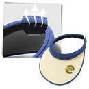 Chapéu branco esportivo Shenghuasg com viseira, chapéu de brim para atividades ao ar livre e prática esportiva.
