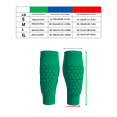 Órthese de compressão para canela de futebol da marca Popvcly, protegendo e apoiando a região da tíbia.