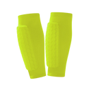 Manchon de compressão para tíbia de futebol da marca Popvcly, em verde, tamanho XS a XL, ideal para suporte e proteção.