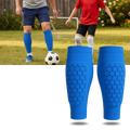 Manchon de compressão para tíbia de futebol da marca Popvcly, tecido ajustado e confortável para proteção e suporte.