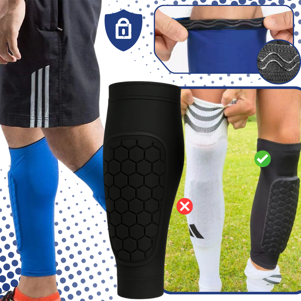 Manchon de compressão para tíbia da marca Popvcly, proteção esportiva para futebol, ajustada e confortável para o tornozelo.