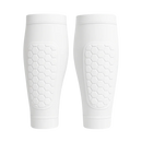 Aro de compressão para canelite de futebol da marca Popvcly, em branco, com diferentes tamanhos visíveis na imagem.