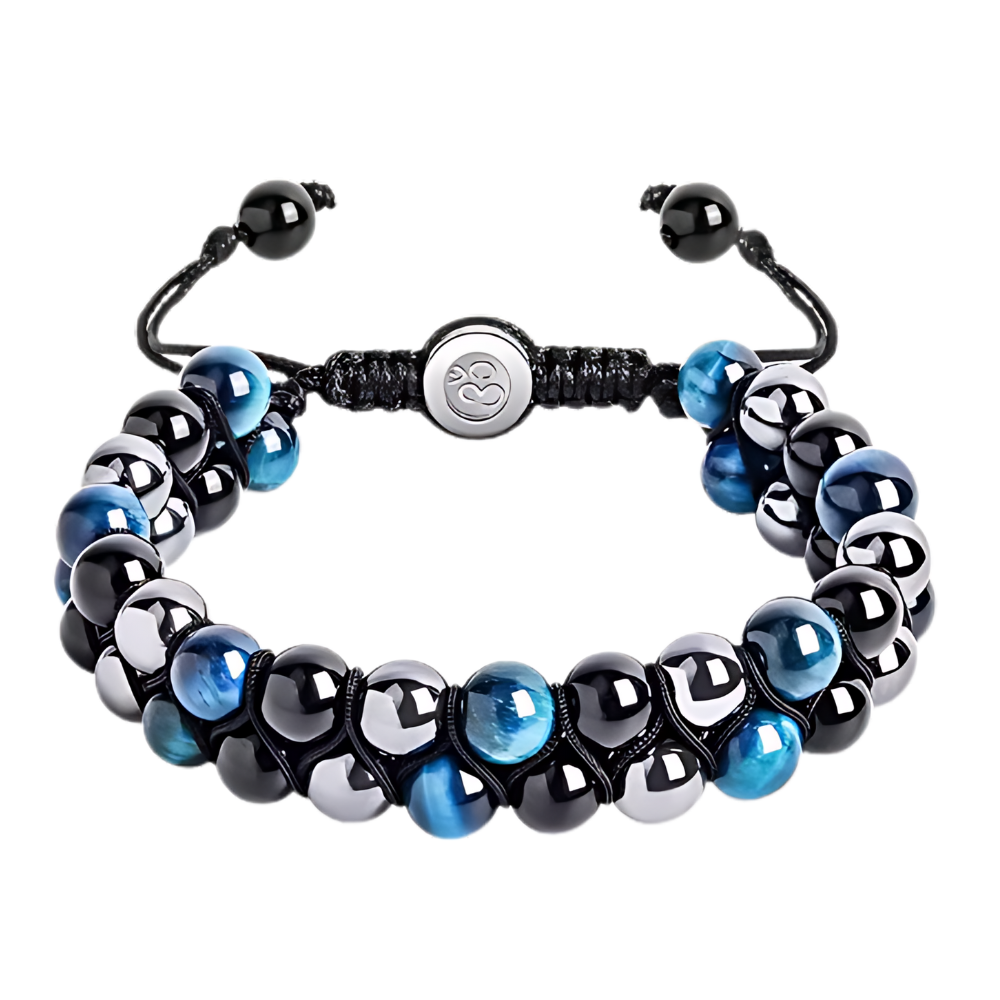 Pulseira de proteção resistente à água ShiNaiOu Keji com acabamento azul de noite, design elegante e resistente para uso diário