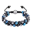 Pulseira de proteção resistente à água ShiNaiOu Keji com acabamento azul de noite, design elegante e resistente para uso diário