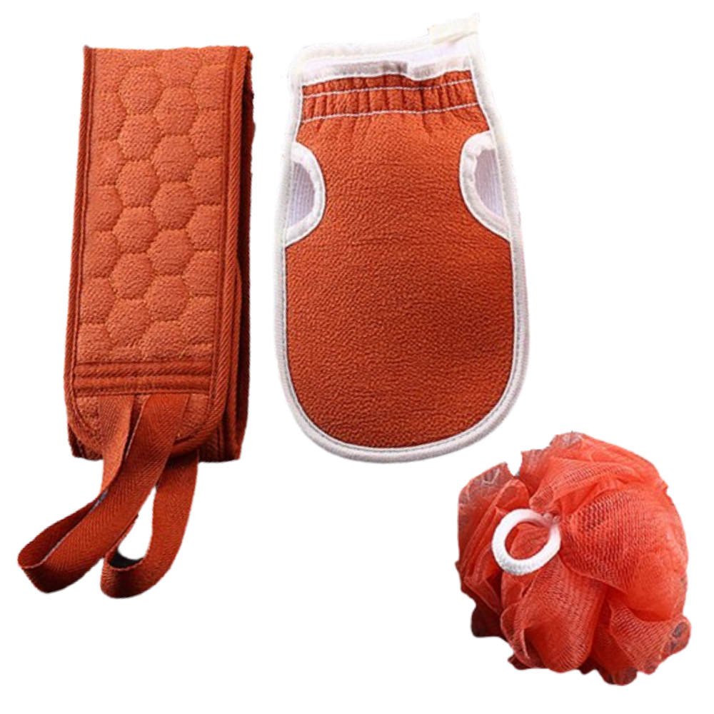 Conjunto de cosméticos Shineking Splish Splash em embalagem amarela para banho, com frascos e produtos diversos.