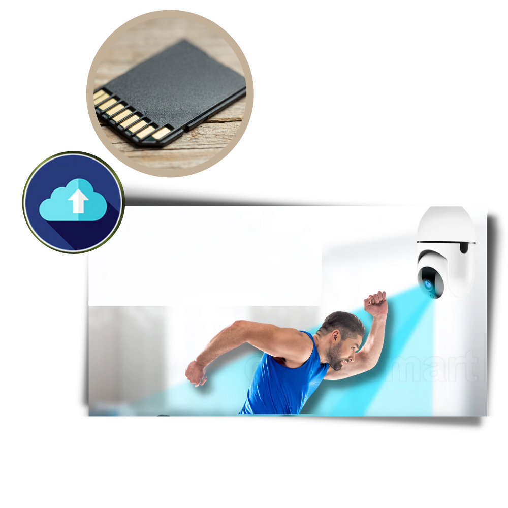 Ampoule inteligente com câmera de vigilância Shiziwei, câmera de segurança discreta e moderna para monitoramento residencial.
