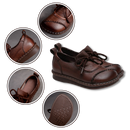 Mocassins plataforma com absorção de impacto da marca Jisuan, calçados confortáveis e modernos para o dia a dia.