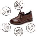 Mocassins plataforma absorventes de impacto da marca Jisuan, sapatos confortáveis e com sola robusta para maior suporte.