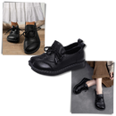 Mocassins plataforma absorventes de choque da marca Jisuan, com design moderno e solado confortável para uso diário.