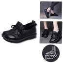 Mocassins plataforma Jisuan com solado absorvente de impacto, calçado confortável e moderno para uso diário.