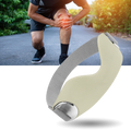 Joelheira Kyncilor de amortecimento com faixa de flexão, ideal para suporte e absorção de impacto no joelho.