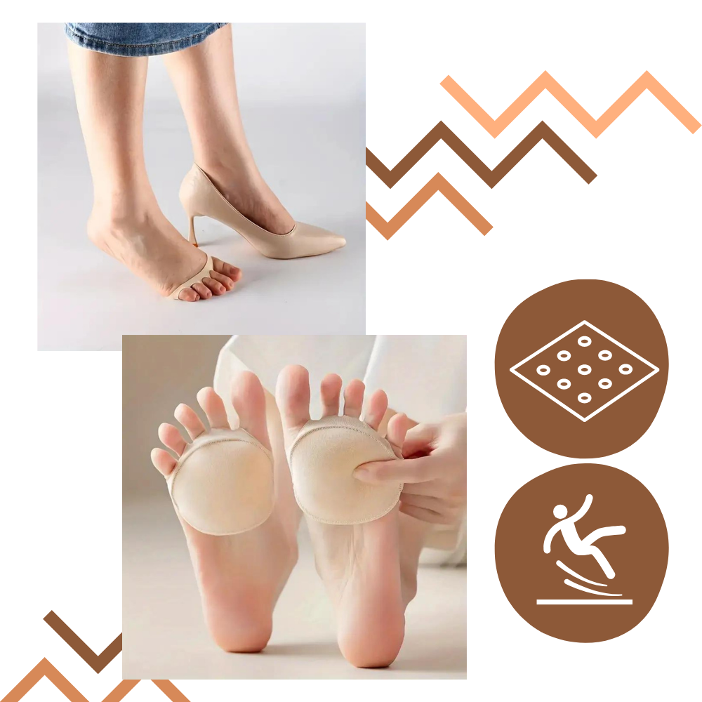 Coussinets para pés absorventores de choque da Unique-Bargains, com tração segura, para conforto nos cuidados dos pés.