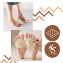 Coussinets para pés absorventores de choque da Unique-Bargains, com tração segura, para conforto nos cuidados dos pés.