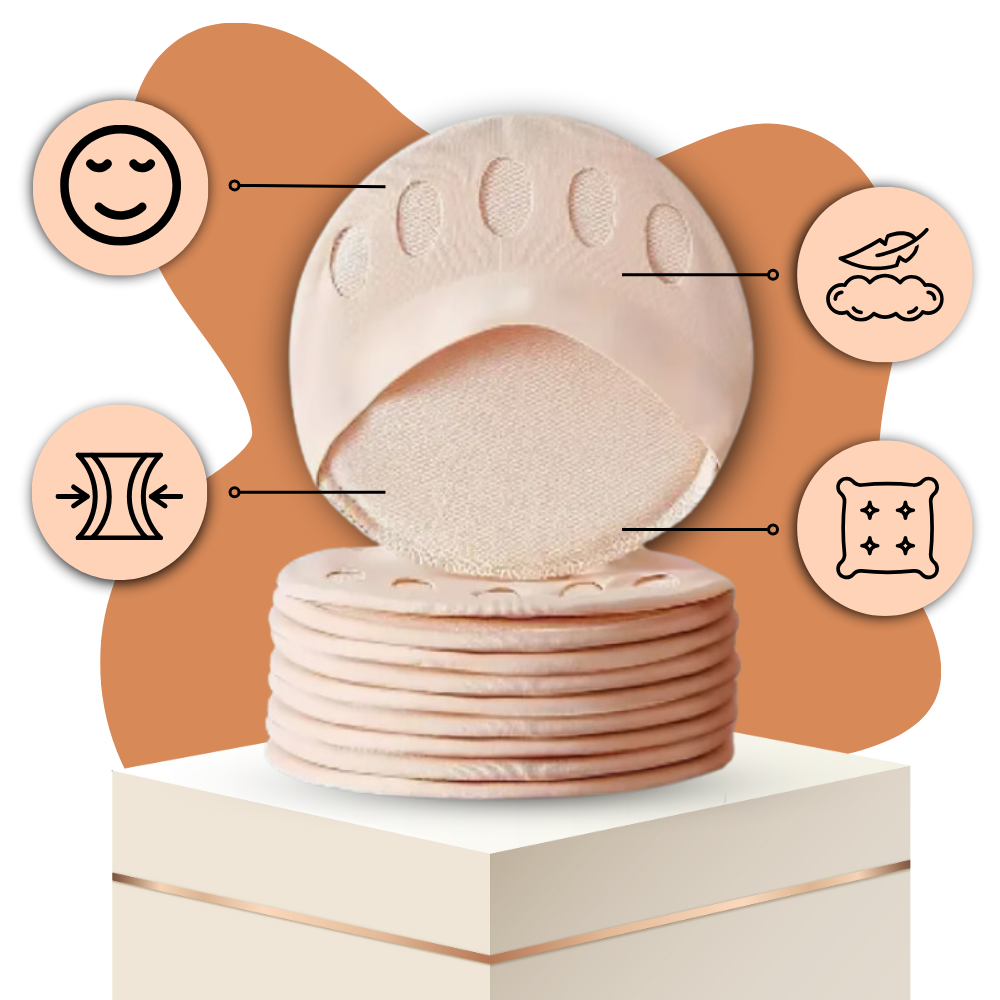 Almofadas de absorção de choque para pés da Unique-Bargains, oferecem alívio direcionado para o metatarso.