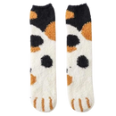 Chaussettes de hiver en pattes de chat Sihua avec rayures, chaussettes confortables pour garder les pieds chauds.