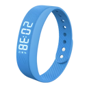 Pulseira relógio silenciosa Arlohe com alarme de despertar, mostrador azul, design discreto e confortável para uso diário.