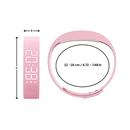 Pulseira despertador silenciosa da marca Arlohe, com funções de alarme discreto e design compacto para uso confortável.