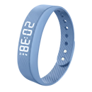 Pulseira de relógio silenciosa da Arlohe com alarme de despertar discreto e luz azul, ideal para uso confortável no pulso.