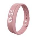Relógio de pulso silencioso da marca Arlohe, com alarme de despertar discreto em pulseira rosa.