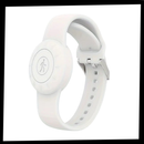 Pulseira de silicone para AirTag da Universal, com espaço para colocar o dispositivo, ideal para acompanhamento e segurança.