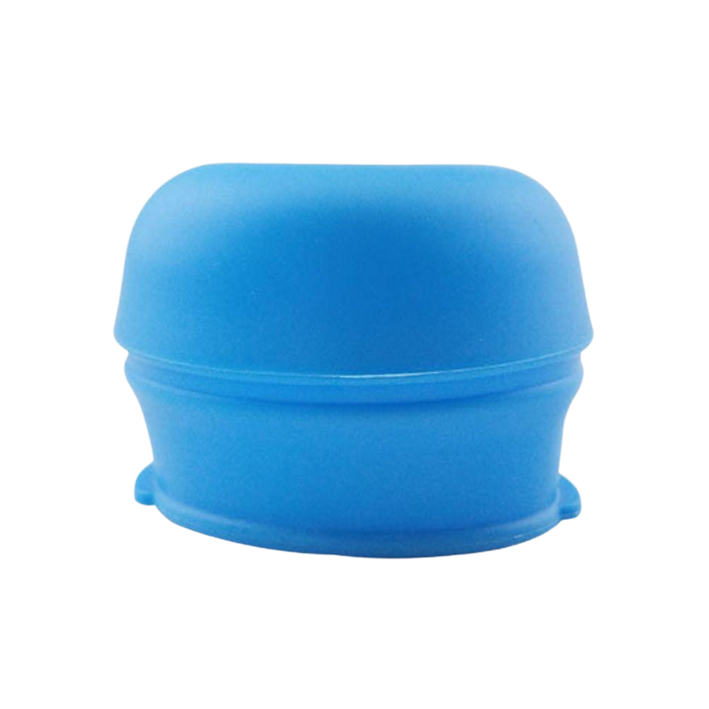Tampa de silicone anti-derrame azul para copos, acessório de bar da marca Homyl, protege contra vazamentos.