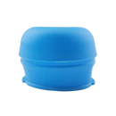 Tampa de silicone anti-derrame azul para copos, acessório de bar da marca Homyl, protege contra vazamentos.