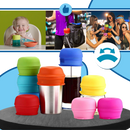 Tampa de silicone anti-derramamento da Homyl, acessório de bar seguro para crianças, resistente e fácil de usar.