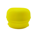 Tampa de silicone amarela antidespejo para copos, acessório de bar Homyl, resistente a vazamentos e fácil de usar.