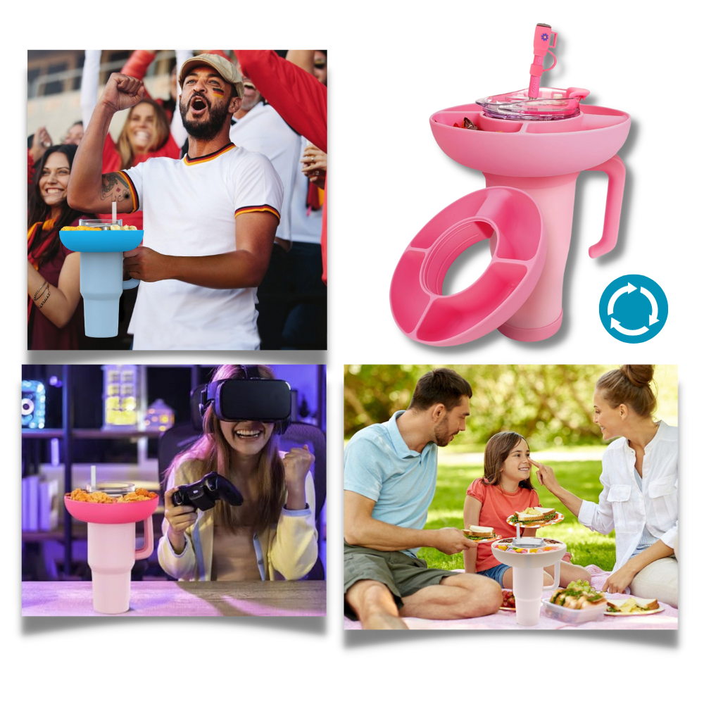 Anel de silicone para colação em canecas Stanley, acessório de cozinha da marca Smachin, em destaque na imagem.