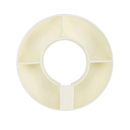 Anel de silicone para lanche para canecas Stanley, acessório de cozinha branco da marca Smachin, ajustado na borda de uma caneca.