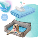 Tapete refrescante em seda para animais de estimação, acessório para cães da marca Follure, superfície suave e confortável.