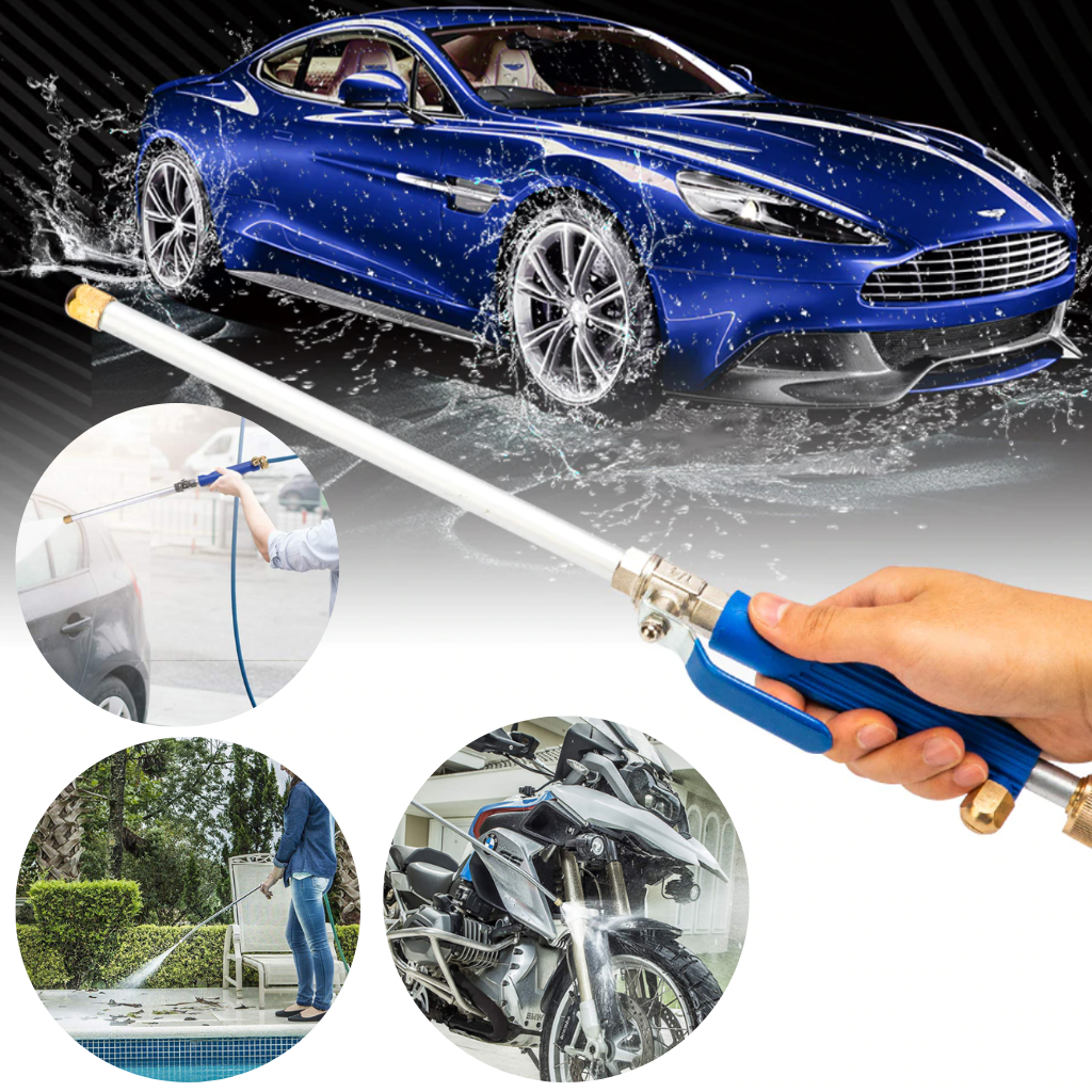Lance de lavagem de alta pressão Simoniz para limpeza eficiente de superfícies com jato forte e regulável.