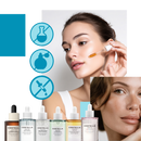 Sérum à la Centella Skin1004 en flacons-ampoules, cosmétique hydratante et apaisante pour la peau.